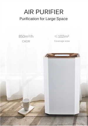 Purificador d'aire d'ús domèstic amb HEPA i carboni